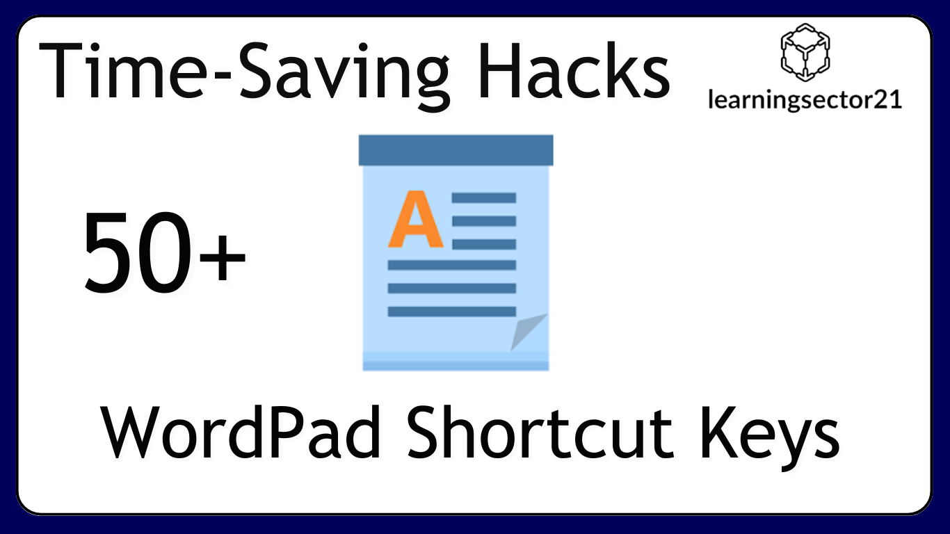 50+ WordPad Shortcut Keys - Time-Saving Hacks